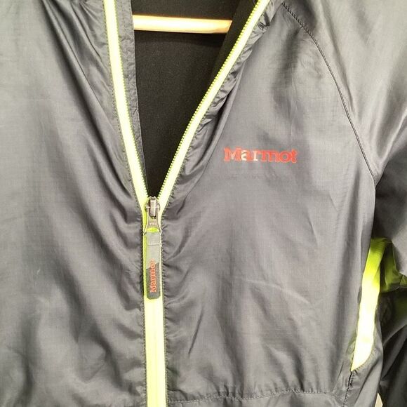 Youth Marmot Full Zip Hooded Wind Jacket - Picture 4 of 6